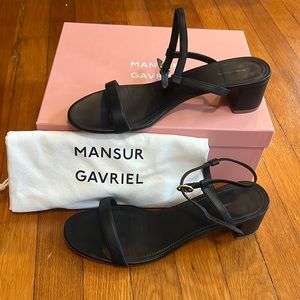 Mansur Gavriel Leather Ankle Strap Sandle Size 41